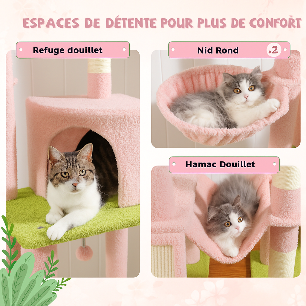 Arbre à chat CactusClimb - Griffes d'or