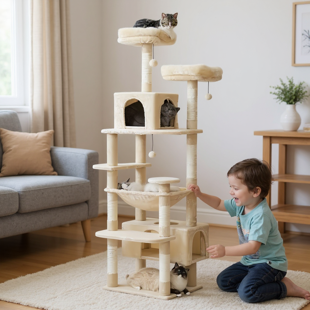 Arbre à chat 183cm - Griffes d'or