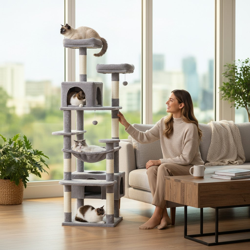 Arbre à chat 183cm - Griffes d'or