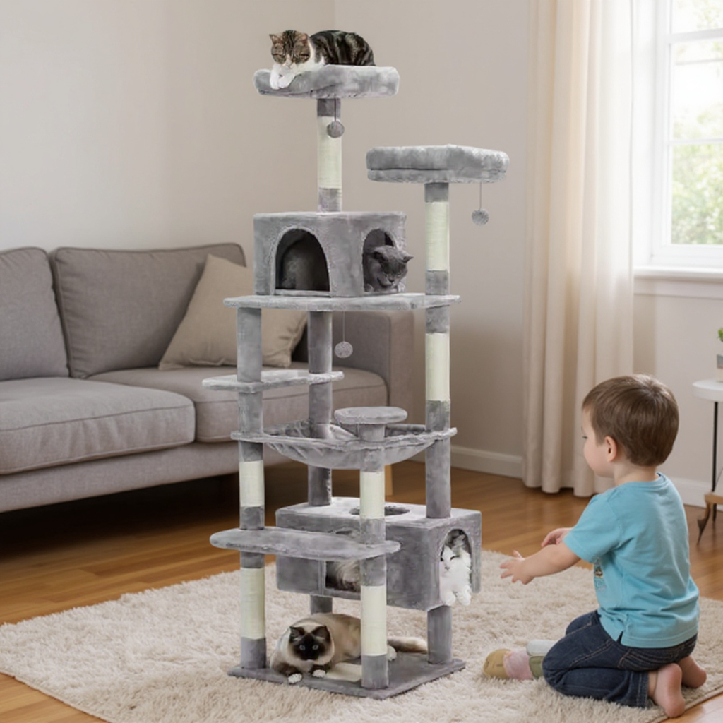 Arbre à chat 183cm - Griffes d'or