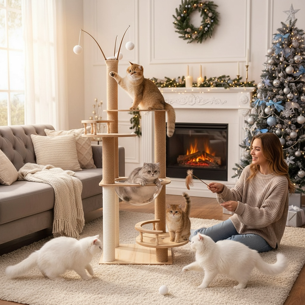 Arbre à chat Woodglass - Griffes d’Or