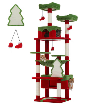 Arbre à chat Skytower édition Noël - Griffes d’Or