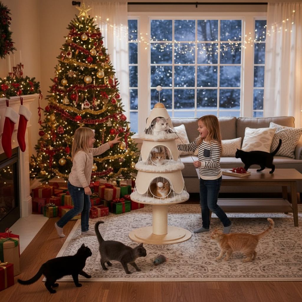 Arbre à Chat Christmas Tree – Griffes d’Or