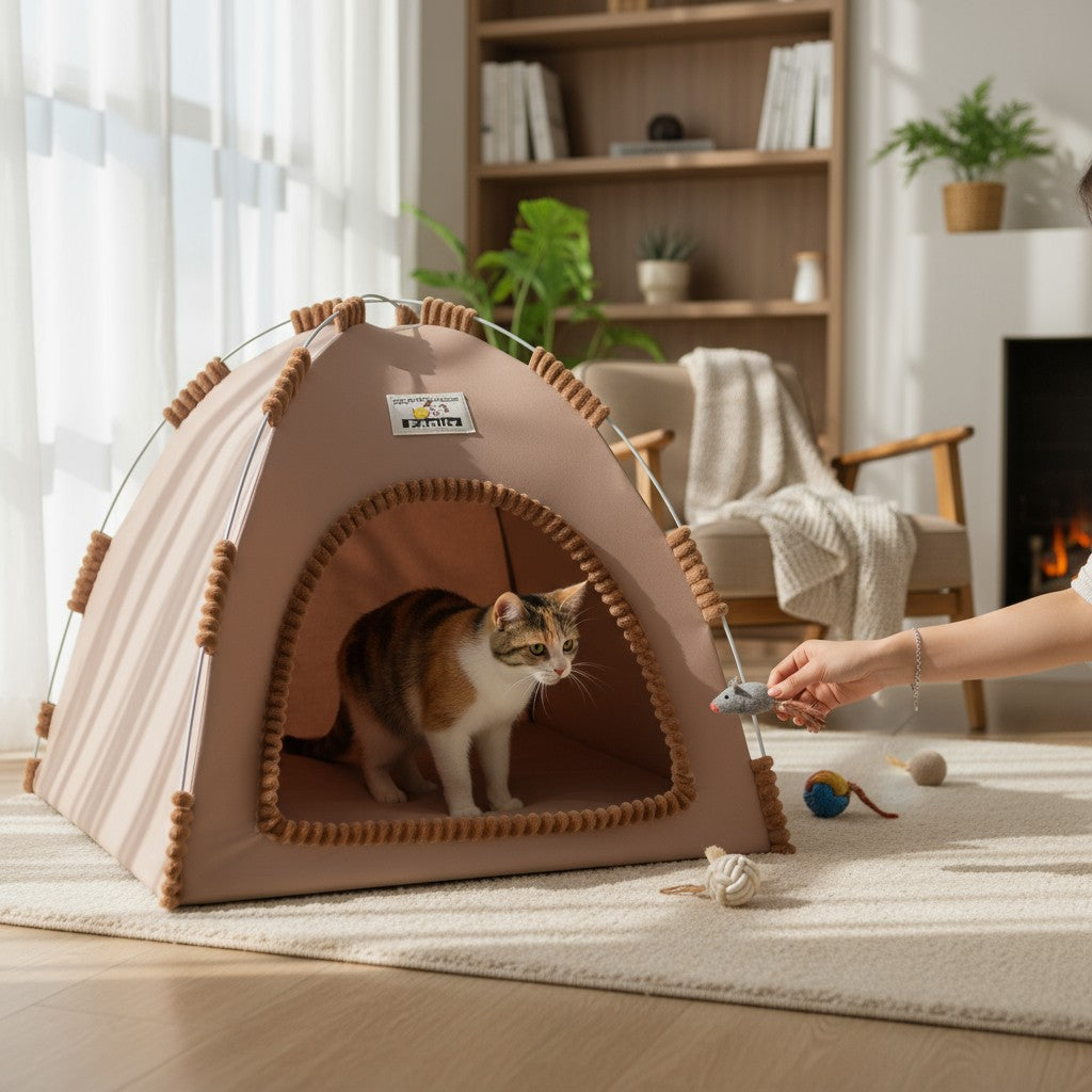 Tente de Camping pour Chat - Griffes d'or