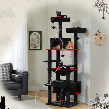 Arbre à chats 183cm Edition Halloween - Griffes d'or