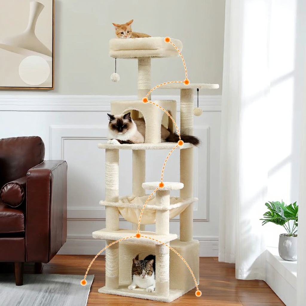 Arbre à chat XXL - Griffes d'or