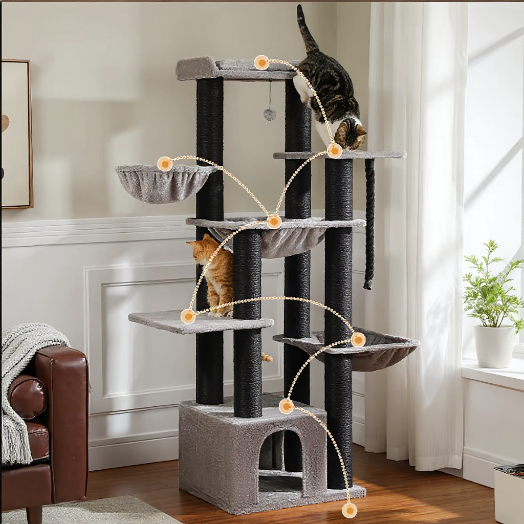 Grand Arbre à Chat – Griffes d'or