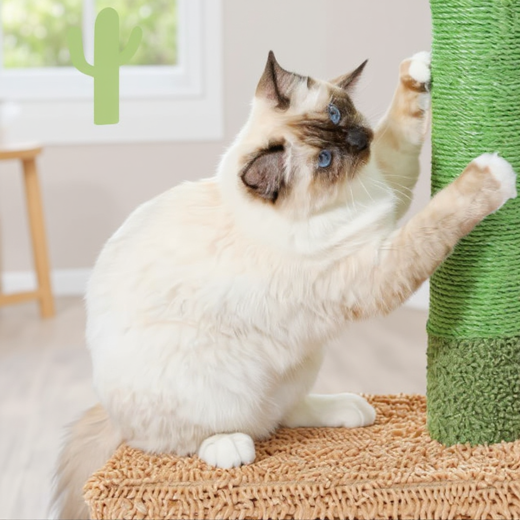 Arbre à chat Tour en Cactus - Griffes d'or
