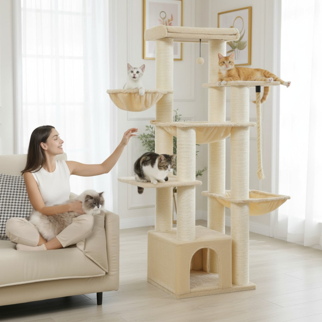 Grand Arbre à Chat – Griffes d'or