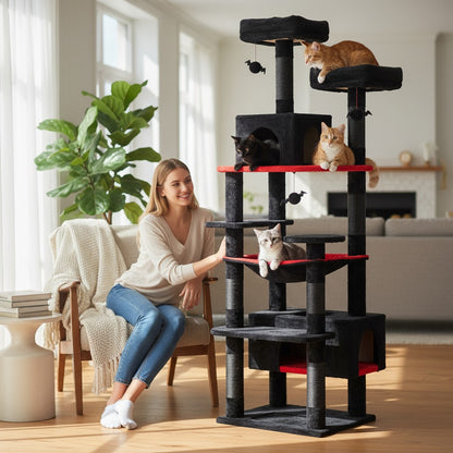 Arbre à chats 183cm Edition Halloween - Griffes d'or