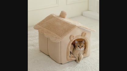 Maison Pliable en Coton HomePurr - Griffes d’Or