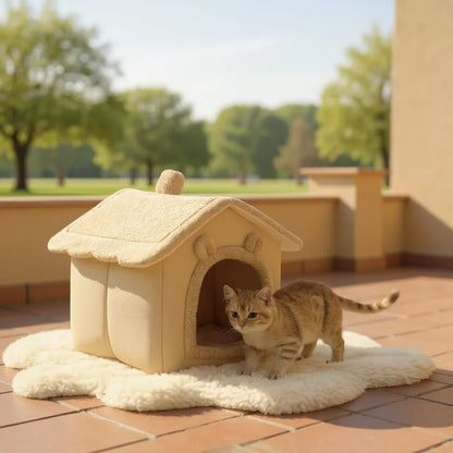 Maison Pliable en Coton HomePurr - Griffes d’Or