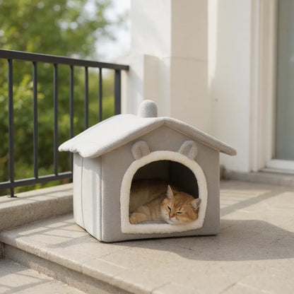 Maison Pliable en Coton HomePurr - Griffes d’Or